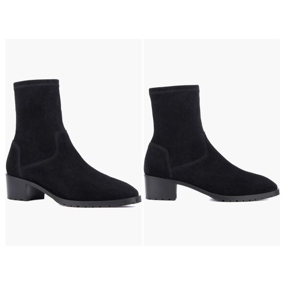 New Aquatalia $525 Roza Black Weatherproof Sock Bootie (Women) size 10M - Picture 1 of 5